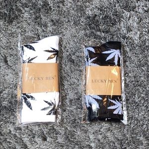Weed leaf socks